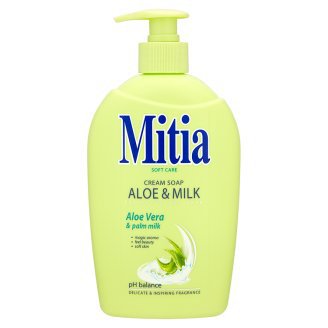Mitia 500ml tek.mýdlo Aloe&Milk | Toaletní mycí prostředky - Tekutá mýdla - S dávkovačem